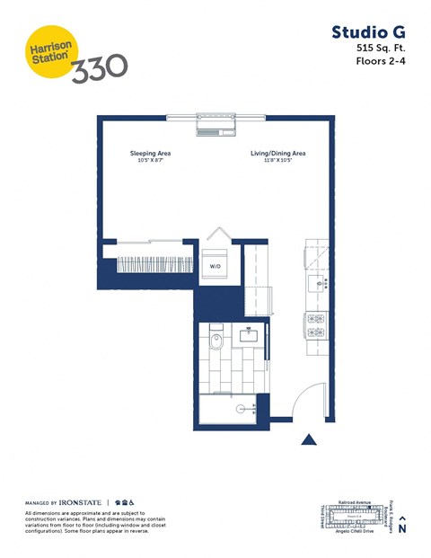 a floor plan of studio studio 2030